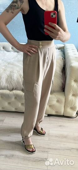 Брюки карго Rinascimento Италия вискоза