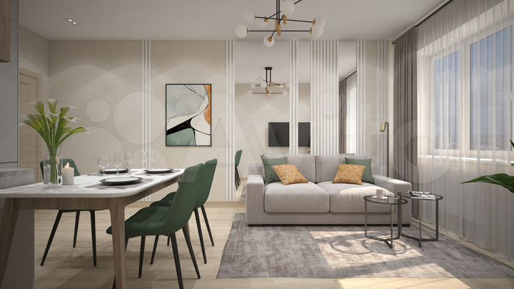 2-к. квартира, 41,9 м², 2/6 эт.