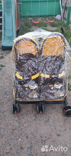 Коляска прогулочная для двойни одни владельцы