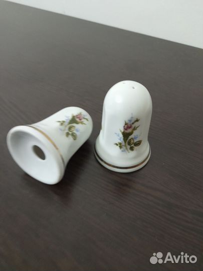 Солонка и перечница фарфор(Роза),цена за 2шт