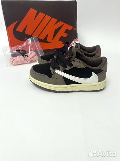 Кроссовки travis scott air jordan 1 low детские