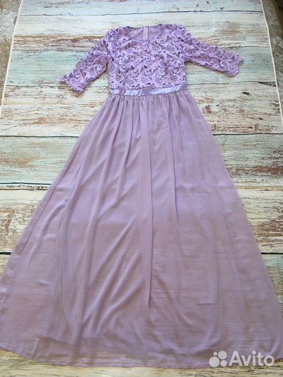 Новое шифоновое платье сиреневого цвета