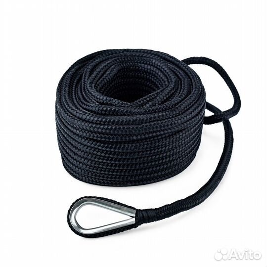 Трос (конец) якорный Skipper плетеный, 12мм, нейло