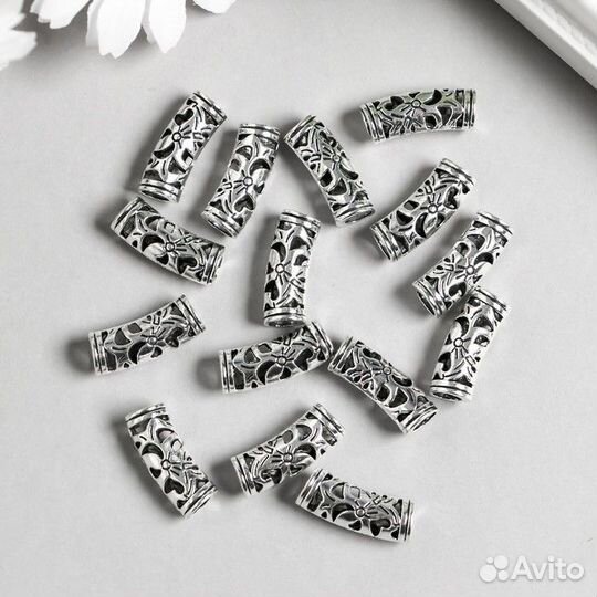 Бусина цилиндр 20мм 1шт