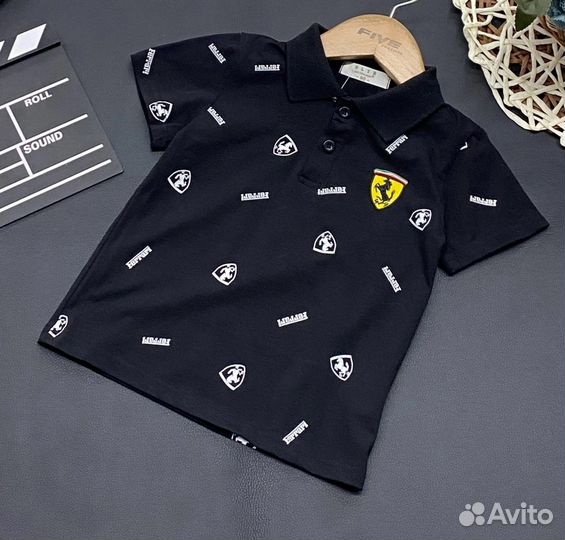 Поло рубашка для мальчика, 98-122