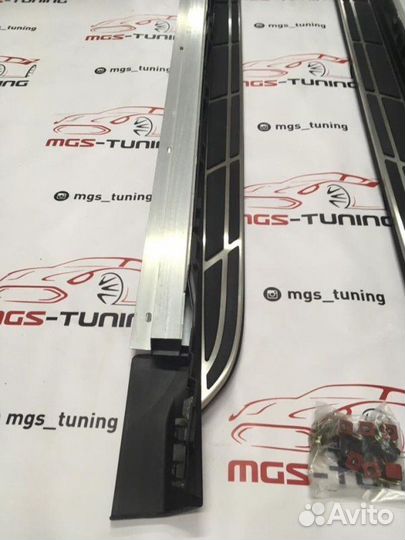 Пороги на Porsche Cayenne 2018+ года