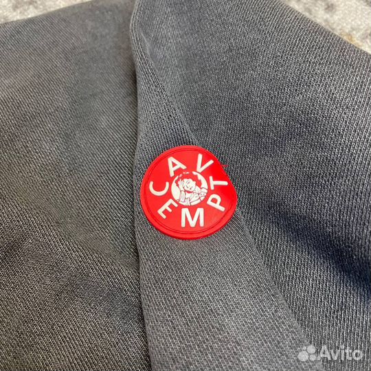 Свитшот cavempt серый с перфорацией