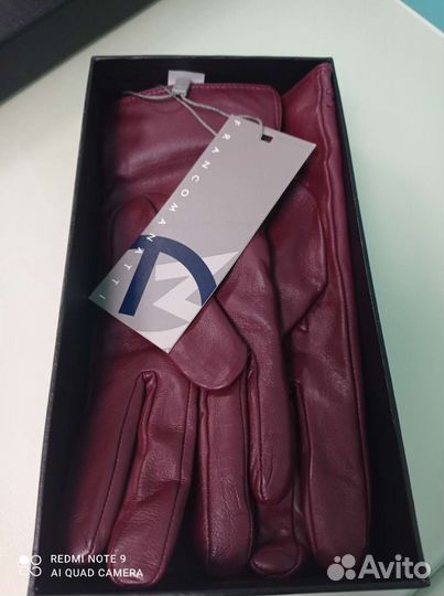 Перчатки кожаные, новые, Francomanatti, р. 7