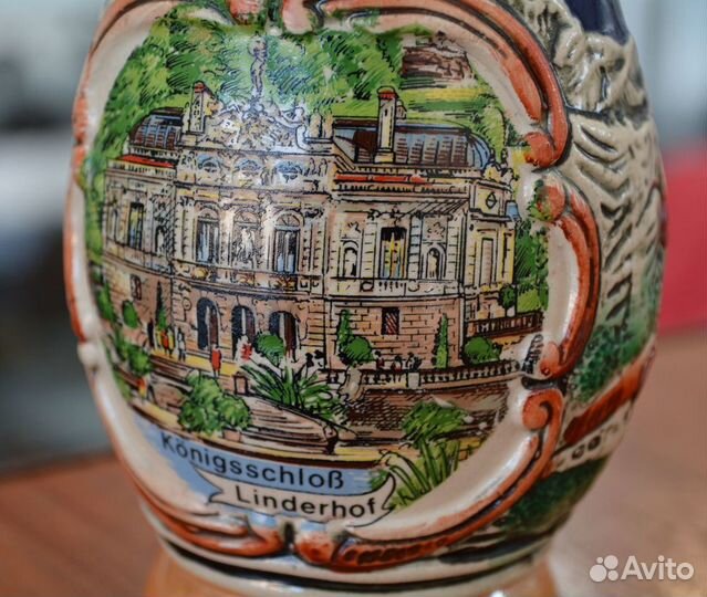 Пивная кружка высота С крышкой 16,4 см