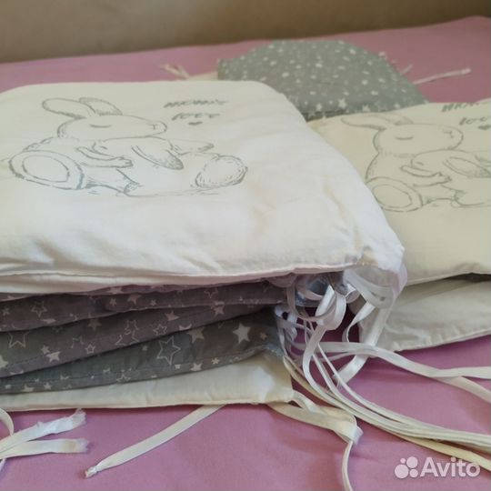 Бортики в детскую кроватку б/у