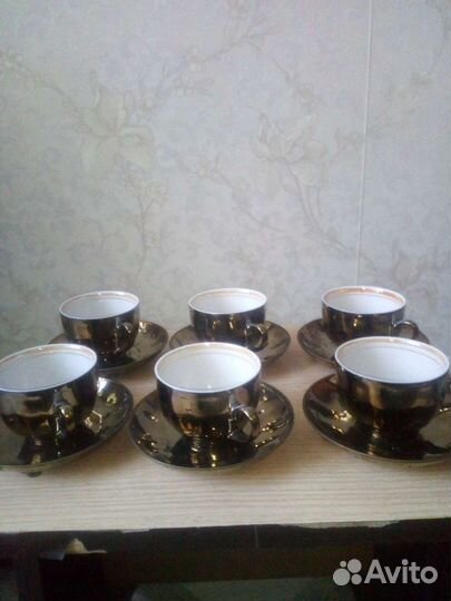Кофейный сервиз новый, Дулевский фарфоровый завод