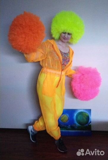 Костюм на пенное шоу, неоновое шоу, для вечеринки