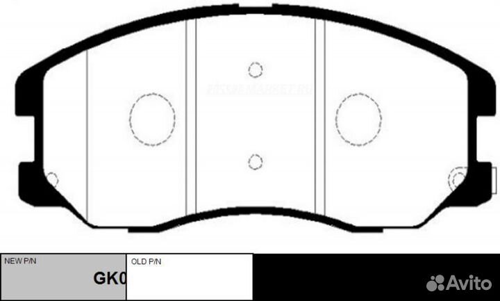 CTR GK0445 / ckkd-17 Колодки тормозные дисковые пе