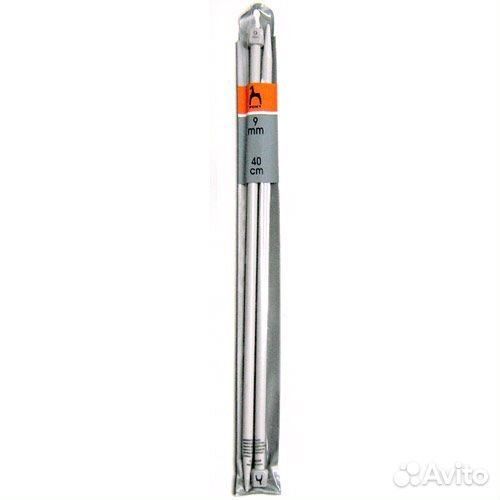 Спицы вязальные прямые 40 см pony 34268 d9.00 мм