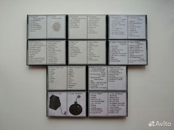 Кассеты с записями рок, метал, ELO