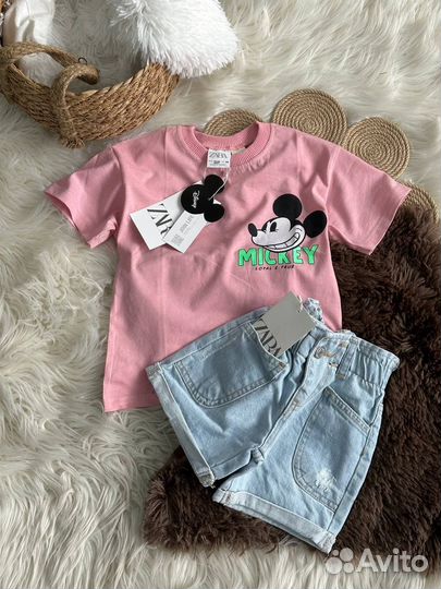 Летний костюм для девочки zara