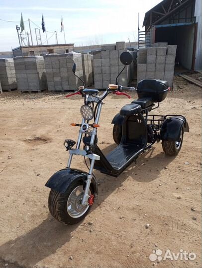 Трехколесный электроскутер Citycoco Trike GT X11