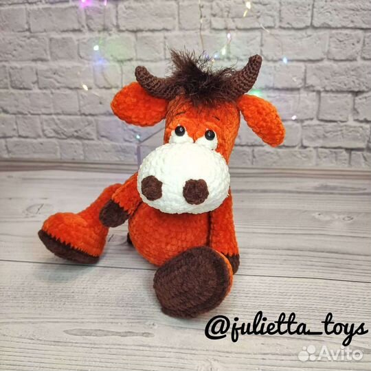 Вязаный Бык подарок