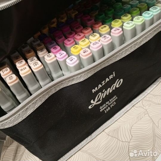 Маркеры для скетчинга 168 штук