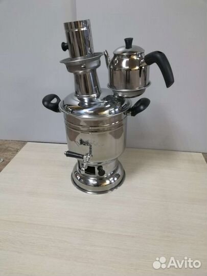 Самовар на дровах новый 4 литра