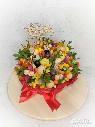 Съедобный букет из сухофруктов