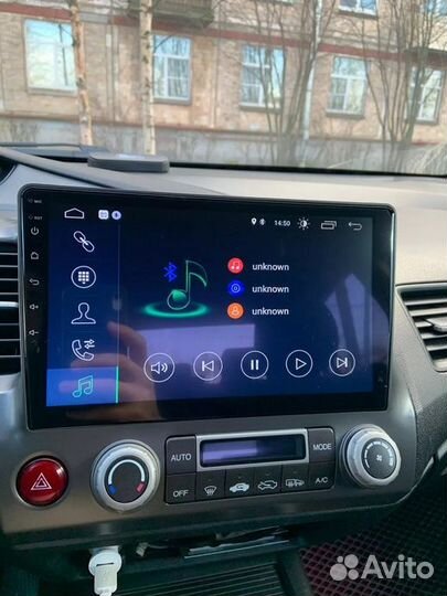 Автомагнитола на Андроиде 10 для Honda Civic 4D