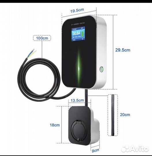 Wallbox 22 квт станция для электромобиля type2