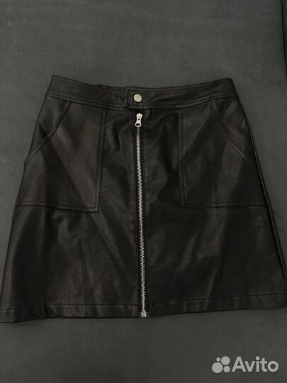 Юбка экокожа