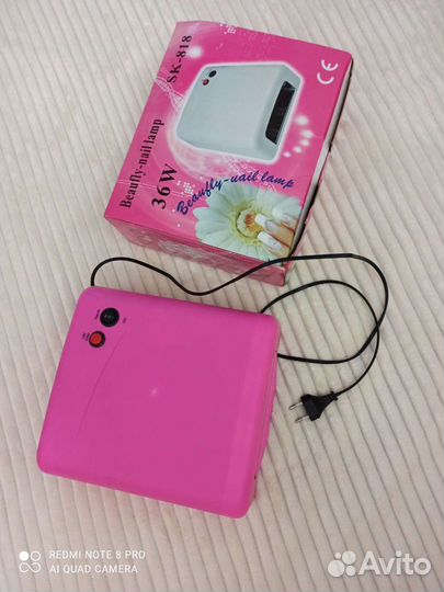 Лампа уф (для сушки) beauty nail lamp sk-818
