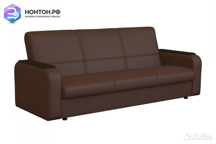 Диван книжка Вега-28 темно-коричневый