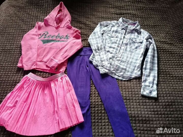 Вещи пакетом на девочку, рост 140 - 146