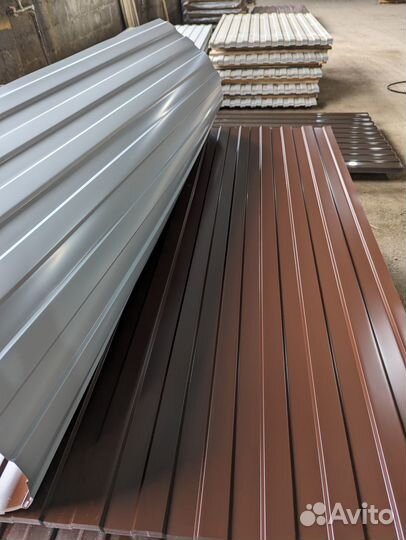 Профнастил С8 шоколад 8017 0.45 2 метра