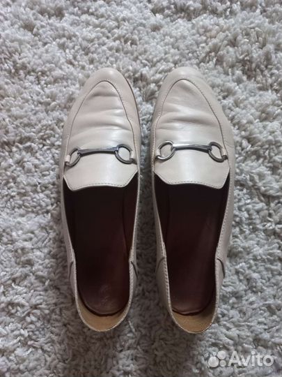 Massimo Dutti мокасины с пряжкой, нат.кожа, 39-40
