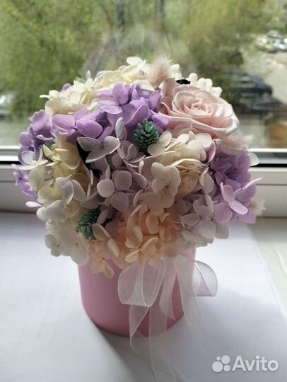 Букет из стабилизированных цветов