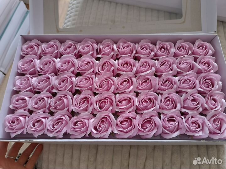 Мыльные цветы упаковками