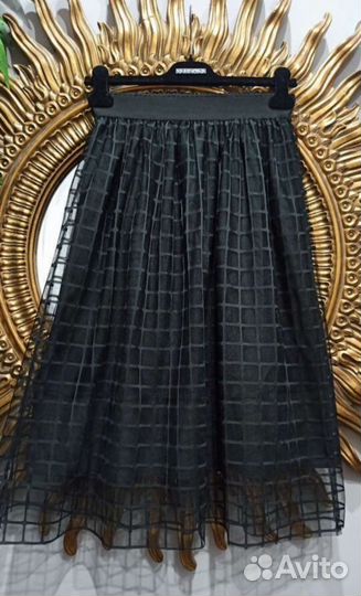 Alexander mcqueen юбка 46р сетка италия