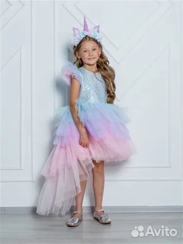 Платье единорожка 128