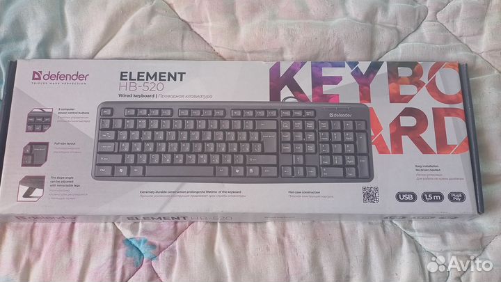 Клавиатура Element USB Defender