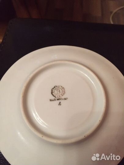 Кофейный перламутровый сервиз фарфор «Польша»