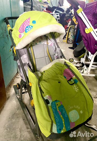 Коляска санки