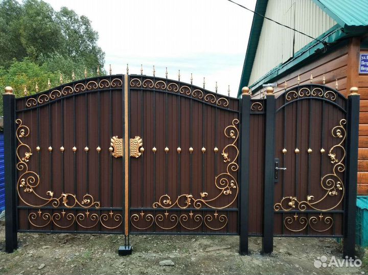 Ворота кованые, различные изделия