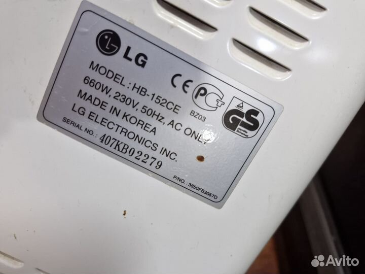 Хлебопечка lg на запчасти