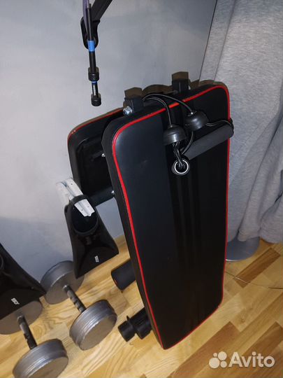 Скамья для жима лежа складная с эспандерами