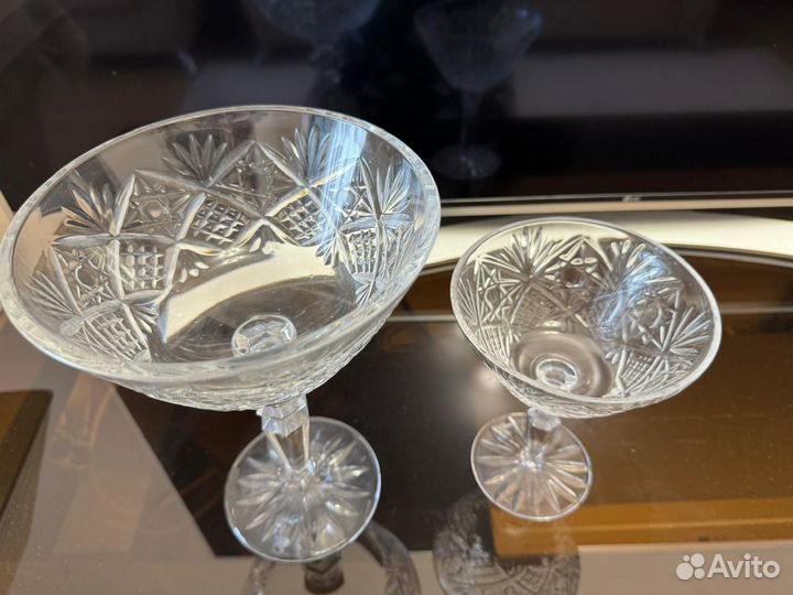 Ваза на ножке гхз (Гусь Хрусталь)