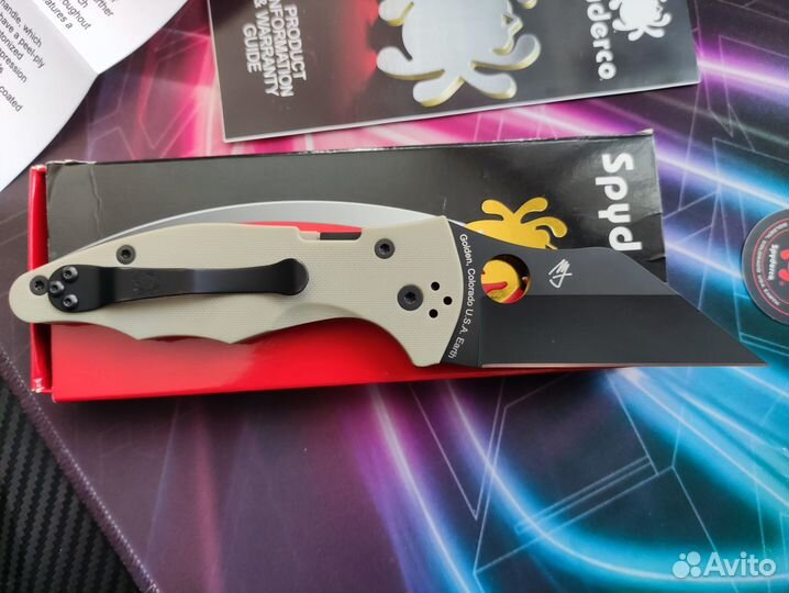 Нож складной Spyderco Yojimbo 2 Tan cpm20CV