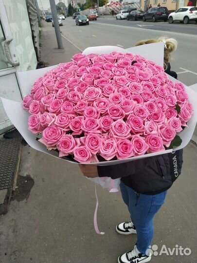 Розы 101 штука 70 см бесплатная доставка