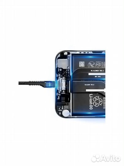 Кабель USB - Type-C, 2А, 1 м, пружинный baseus