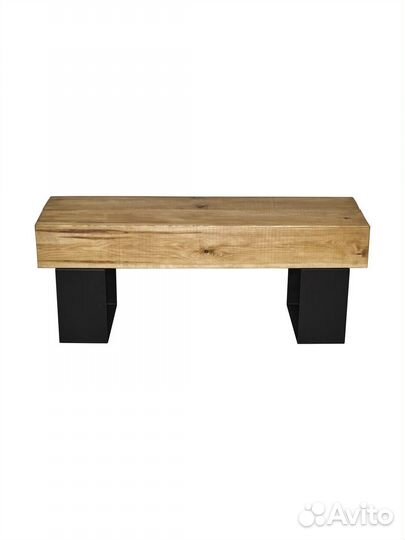 Скамейка садовая из бруса 150х150