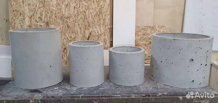 Кашпо из бетона