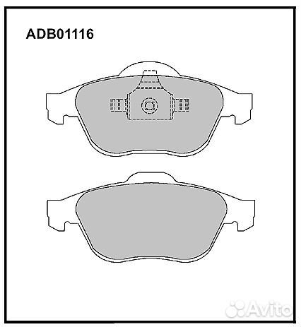 Колодки тормозные renault laguna 01/scenic 03
